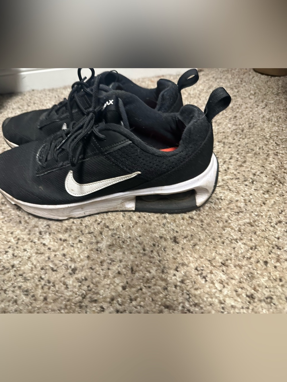 Nike Black and White Air Max Trainers